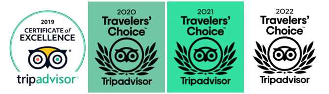 TripAdvisor Travelers' Choice Award for family reunion rental in 2022